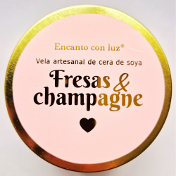 Lata grande Fresas & Champagne