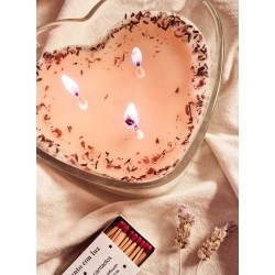 Corazón Lavanda y agua de coco