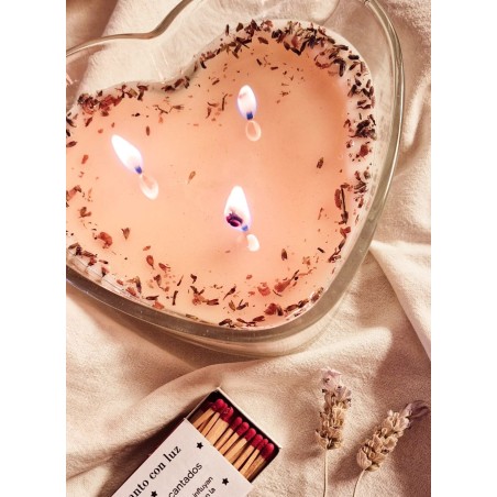 Corazón Lavanda y agua de coco